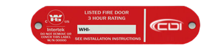 3 hour commercial door fire rating