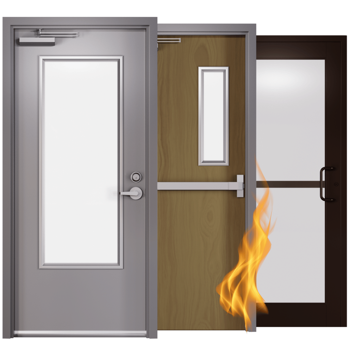 commercial metal doors, commercial fire rated doors, commercial storefront doors, commercial wood doors, commercial steel doors
