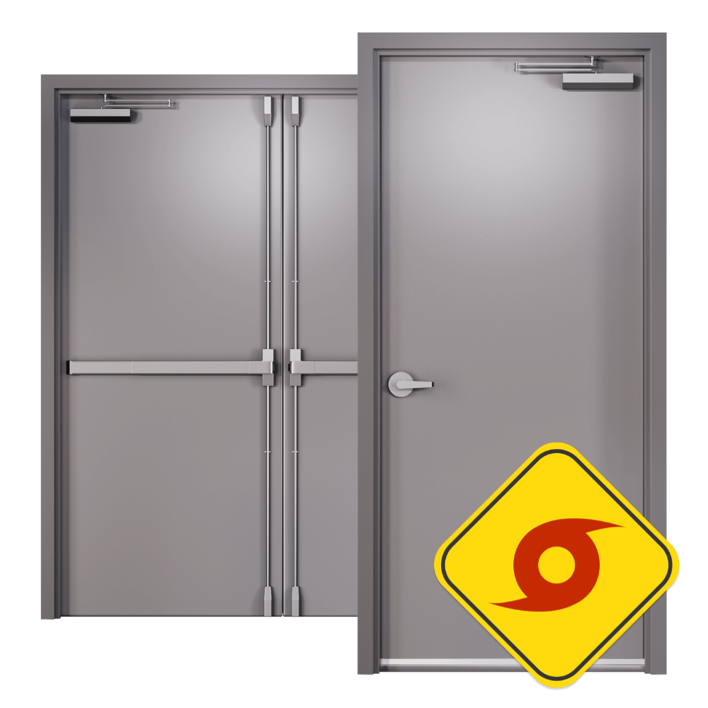 Commercial Hurricane Rated Metal Doors commercial hurricane rated doors