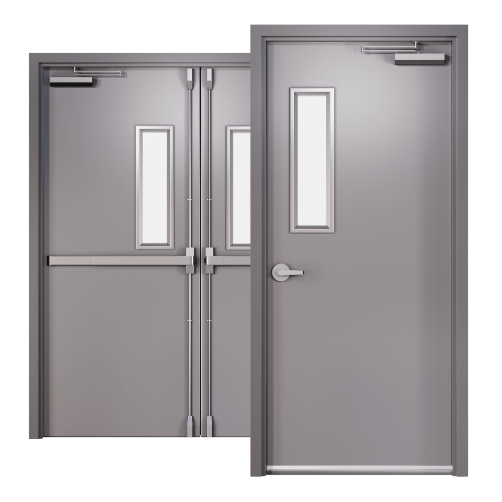 commercial metal and steel doors