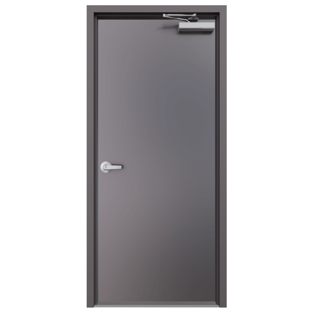 single metal doors